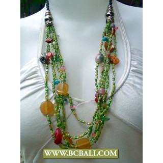 Fashion Necklace Layered Beaded